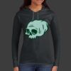 Ladies 100% Ring Spun Cotton Long Sleeve Hooded T Shirt Thumbnail