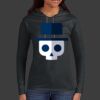 Ladies 100% Ring Spun Cotton Long Sleeve Hooded T Shirt Thumbnail