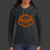 Ladies 100% Ring Spun Cotton Long Sleeve Hooded T Shirt Thumbnail