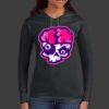 Ladies 100% Ring Spun Cotton Long Sleeve Hooded T Shirt Thumbnail