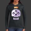 Ladies 100% Ring Spun Cotton Long Sleeve Hooded T Shirt Thumbnail