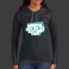 Ladies 100% Ring Spun Cotton Long Sleeve Hooded T Shirt Thumbnail