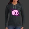 Ladies 100% Ring Spun Cotton Long Sleeve Hooded T Shirt Thumbnail