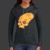 Ladies 100% Ring Spun Cotton Long Sleeve Hooded T Shirt Thumbnail