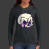 Ladies 100% Ring Spun Cotton Long Sleeve Hooded T Shirt Thumbnail