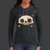 Ladies 100% Ring Spun Cotton Long Sleeve Hooded T Shirt Thumbnail