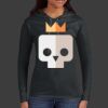 Ladies 100% Ring Spun Cotton Long Sleeve Hooded T Shirt Thumbnail