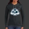 Ladies 100% Ring Spun Cotton Long Sleeve Hooded T Shirt Thumbnail