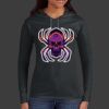 Ladies 100% Ring Spun Cotton Long Sleeve Hooded T Shirt Thumbnail