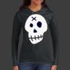 Ladies 100% Ring Spun Cotton Long Sleeve Hooded T Shirt Thumbnail