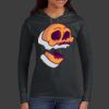 Ladies 100% Ring Spun Cotton Long Sleeve Hooded T Shirt Thumbnail