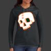 Ladies 100% Ring Spun Cotton Long Sleeve Hooded T Shirt Thumbnail