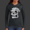 Ladies 100% Ring Spun Cotton Long Sleeve Hooded T Shirt Thumbnail