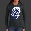 Ladies 100% Ring Spun Cotton Long Sleeve Hooded T Shirt Thumbnail