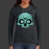 Ladies 100% Ring Spun Cotton Long Sleeve Hooded T Shirt Thumbnail