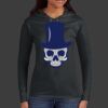 Ladies 100% Ring Spun Cotton Long Sleeve Hooded T Shirt Thumbnail