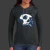 Ladies 100% Ring Spun Cotton Long Sleeve Hooded T Shirt Thumbnail