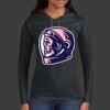 Ladies 100% Ring Spun Cotton Long Sleeve Hooded T Shirt Thumbnail