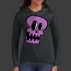 Ladies 100% Ring Spun Cotton Long Sleeve Hooded T Shirt Thumbnail