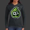 Ladies 100% Ring Spun Cotton Long Sleeve Hooded T Shirt Thumbnail