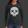 Ladies 100% Ring Spun Cotton Long Sleeve Hooded T Shirt Thumbnail
