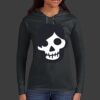 Ladies 100% Ring Spun Cotton Long Sleeve Hooded T Shirt Thumbnail