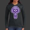 Ladies 100% Ring Spun Cotton Long Sleeve Hooded T Shirt Thumbnail