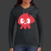 Ladies 100% Ring Spun Cotton Long Sleeve Hooded T Shirt Thumbnail