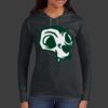 Ladies 100% Ring Spun Cotton Long Sleeve Hooded T Shirt Thumbnail