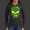 Ladies 100% Ring Spun Cotton Long Sleeve Hooded T Shirt Thumbnail