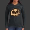 Ladies 100% Ring Spun Cotton Long Sleeve Hooded T Shirt Thumbnail