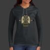 Ladies 100% Ring Spun Cotton Long Sleeve Hooded T Shirt Thumbnail