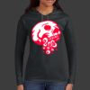 Ladies 100% Ring Spun Cotton Long Sleeve Hooded T Shirt Thumbnail