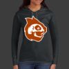 Ladies 100% Ring Spun Cotton Long Sleeve Hooded T Shirt Thumbnail