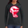 Ladies 100% Ring Spun Cotton Long Sleeve Hooded T Shirt Thumbnail