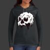 Ladies 100% Ring Spun Cotton Long Sleeve Hooded T Shirt Thumbnail