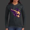 Ladies 100% Ring Spun Cotton Long Sleeve Hooded T Shirt Thumbnail
