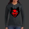 Ladies 100% Ring Spun Cotton Long Sleeve Hooded T Shirt Thumbnail