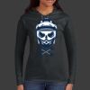 Ladies 100% Ring Spun Cotton Long Sleeve Hooded T Shirt Thumbnail