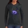 Ladies 100% Ring Spun Cotton Long Sleeve Hooded T Shirt Thumbnail