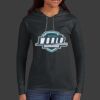 Ladies 100% Ring Spun Cotton Long Sleeve Hooded T Shirt Thumbnail