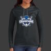 Ladies 100% Ring Spun Cotton Long Sleeve Hooded T Shirt Thumbnail