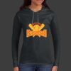 Ladies 100% Ring Spun Cotton Long Sleeve Hooded T Shirt Thumbnail