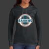 Ladies 100% Ring Spun Cotton Long Sleeve Hooded T Shirt Thumbnail