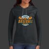 Ladies 100% Ring Spun Cotton Long Sleeve Hooded T Shirt Thumbnail