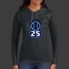 Ladies 100% Ring Spun Cotton Long Sleeve Hooded T Shirt Thumbnail