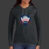 Ladies 100% Ring Spun Cotton Long Sleeve Hooded T Shirt Thumbnail