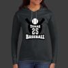 Ladies 100% Ring Spun Cotton Long Sleeve Hooded T Shirt Thumbnail