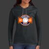Ladies 100% Ring Spun Cotton Long Sleeve Hooded T Shirt Thumbnail