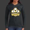 Ladies 100% Ring Spun Cotton Long Sleeve Hooded T Shirt Thumbnail